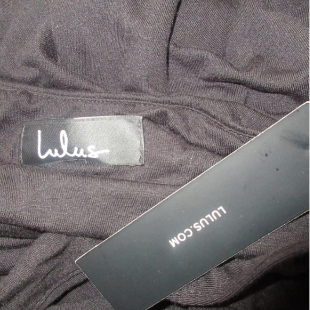 NEW LULU'S Black Key Largo Bodycon Mini Dress S - Picture 7 of 8